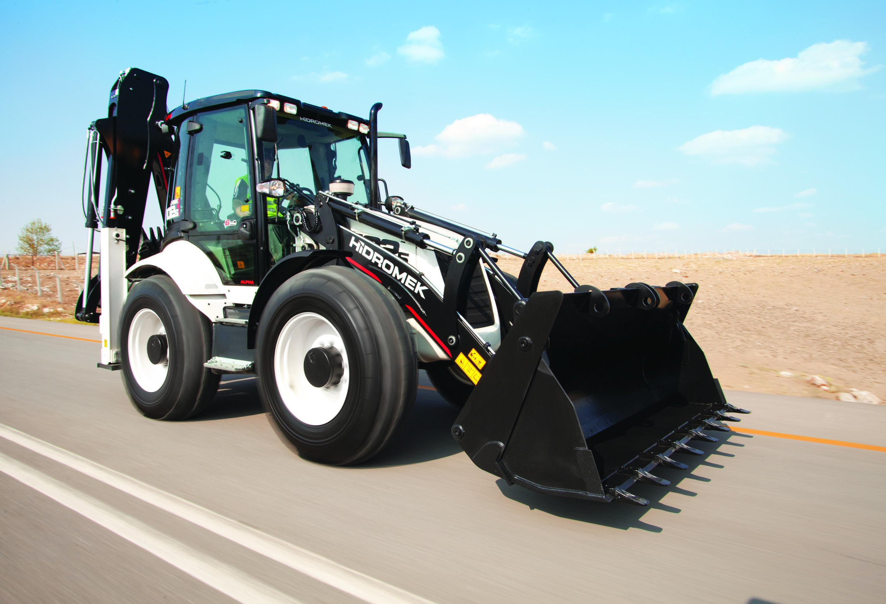 Hidromek HMK 102 B backhoe loader