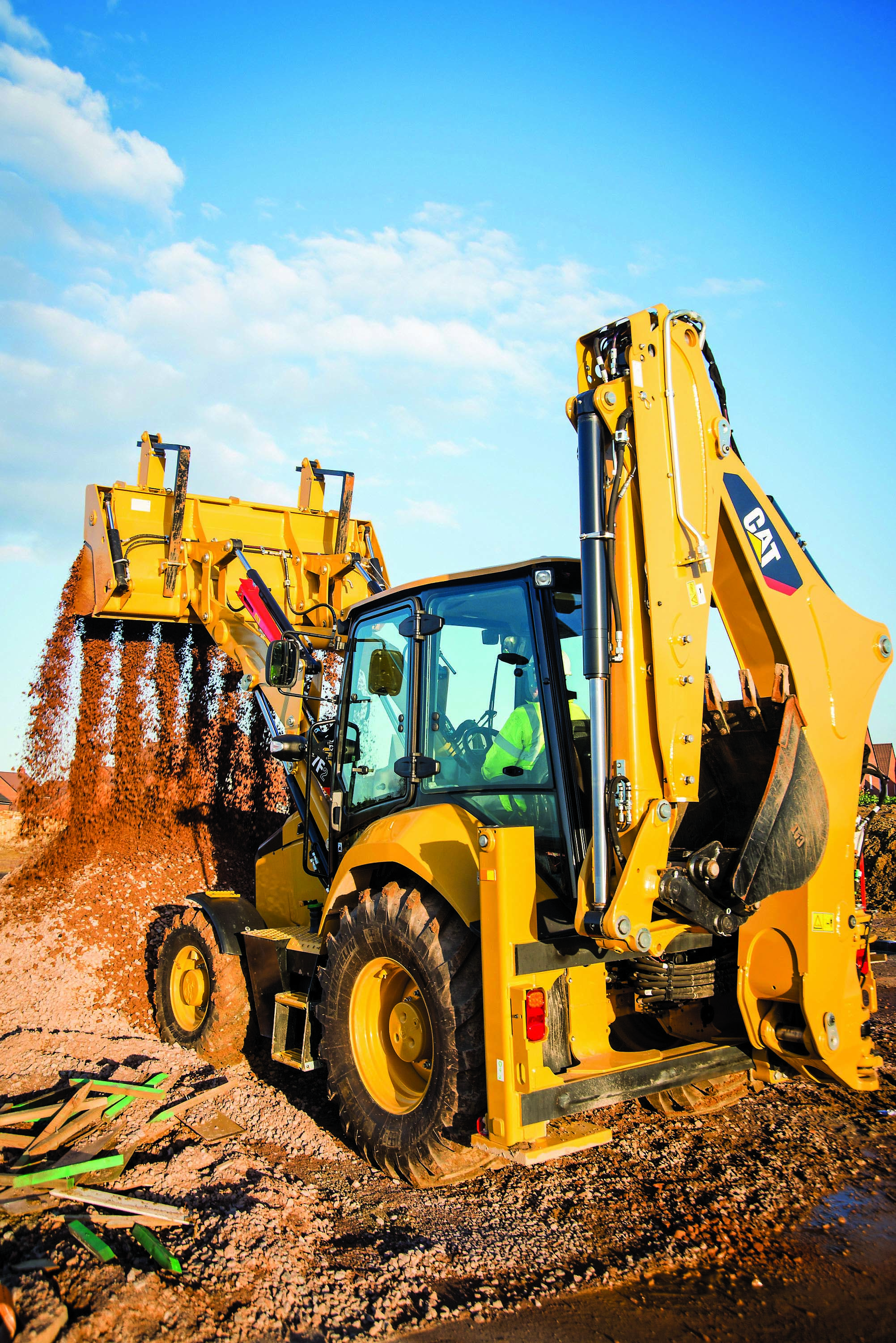 Caterpillar’s latest backhoe loader