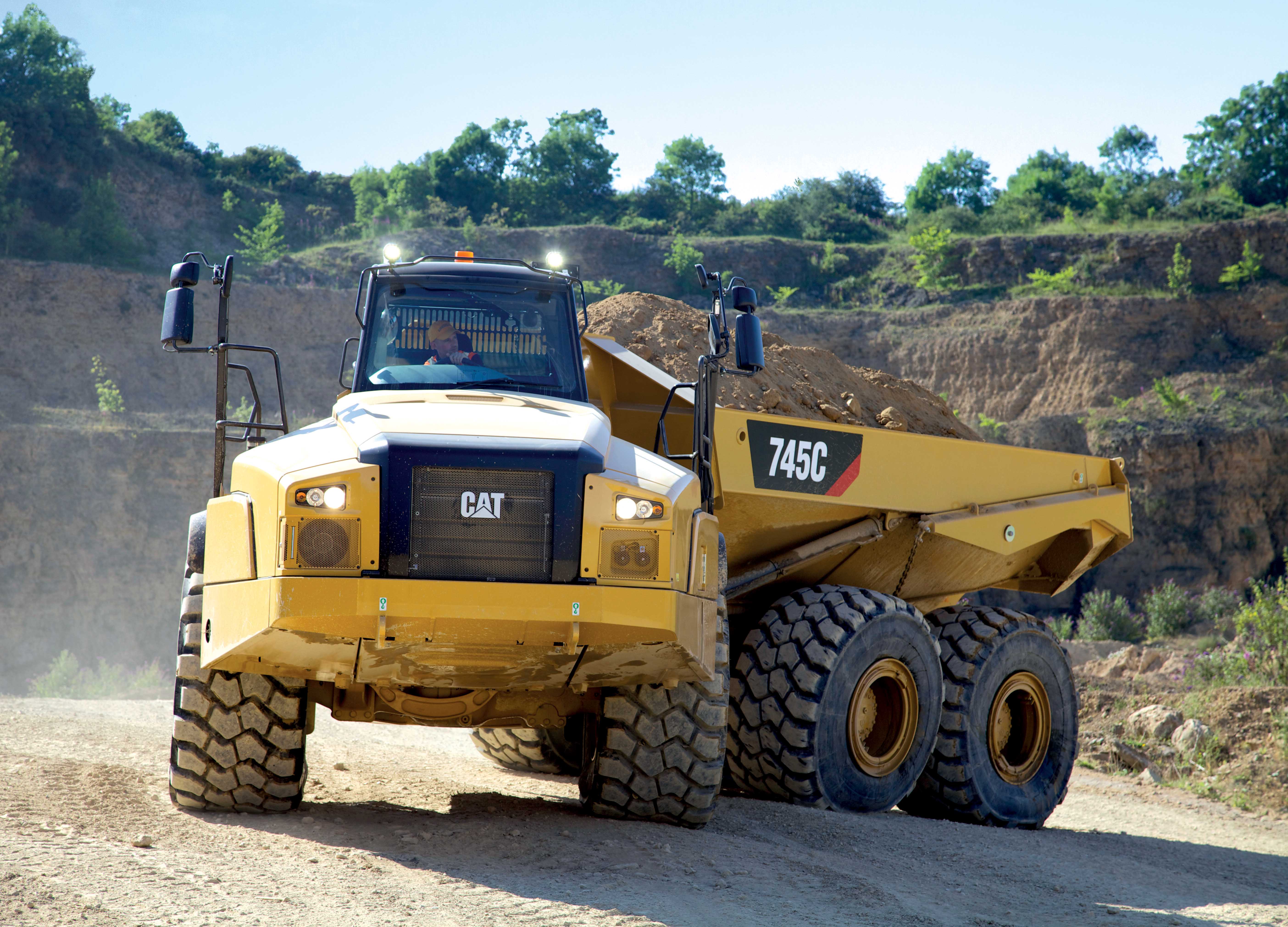 Caterpillar dump truck