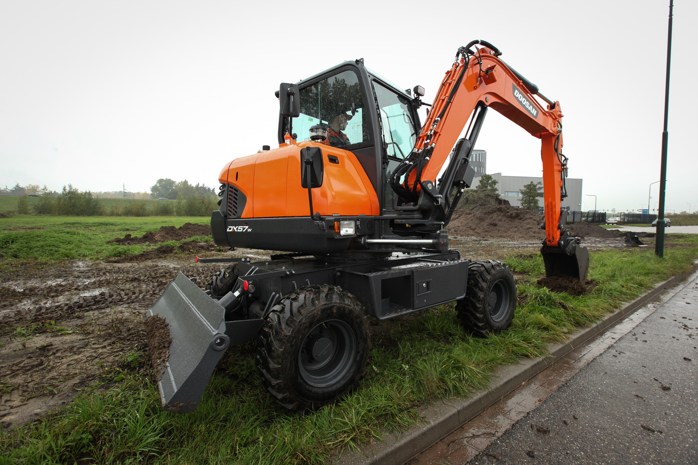 Doosan DX57W-5 excavator 