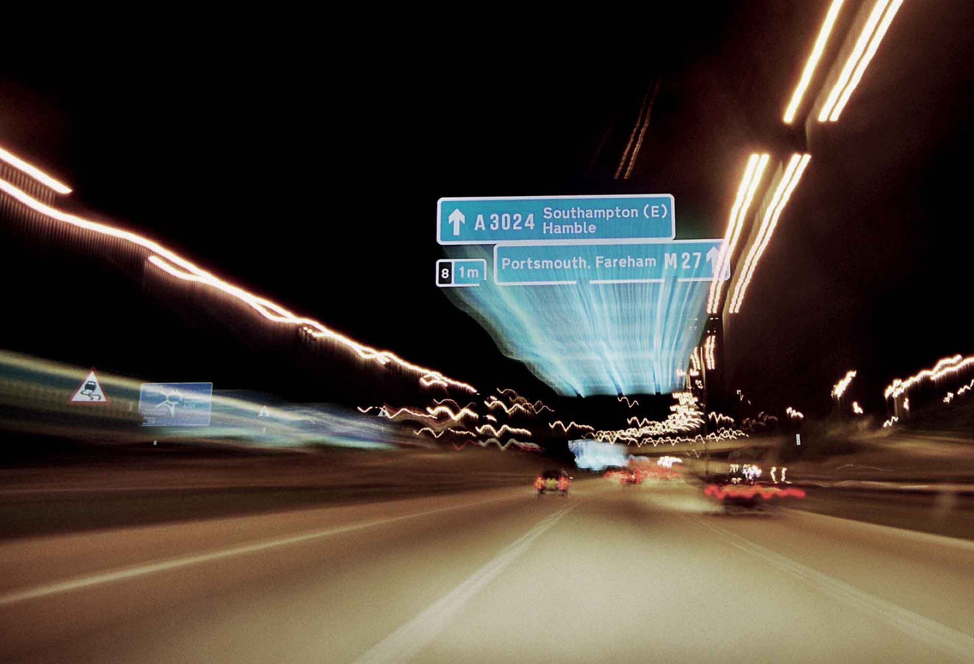 traffic signs on a highways 