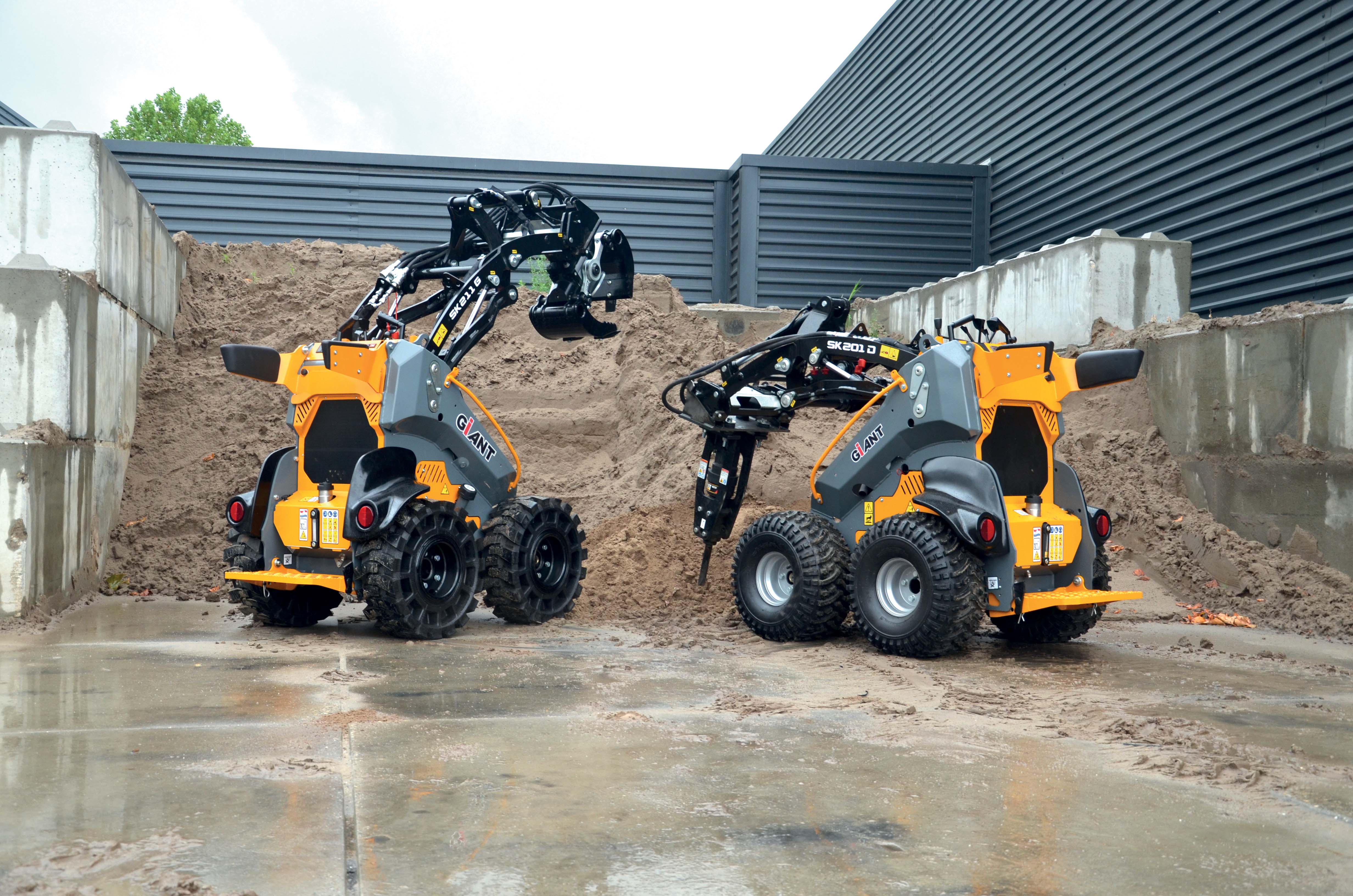 Giant skid steer loaders