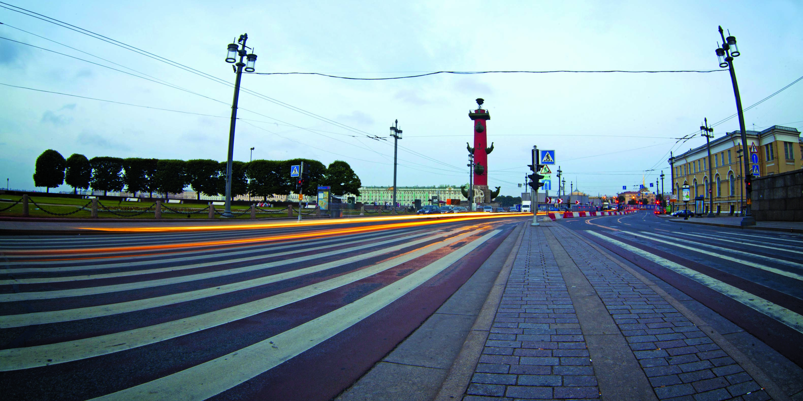 highway route into St Petersburg