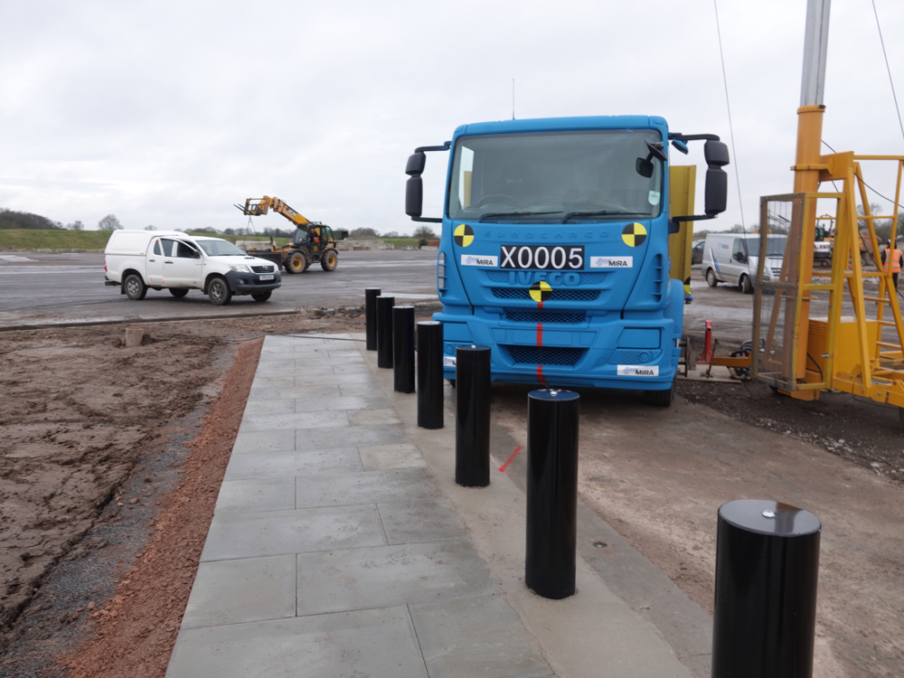 Heald’s Bridge Bollard System is crash-tested to IWA-14 standards against an 18tonne N3C vehicle