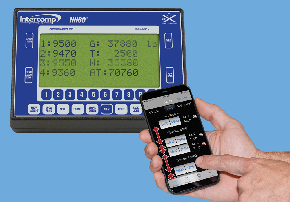 Bluetooth to its HH60 RFX Wireless Indicators communicates weight data to Apple mobile devices