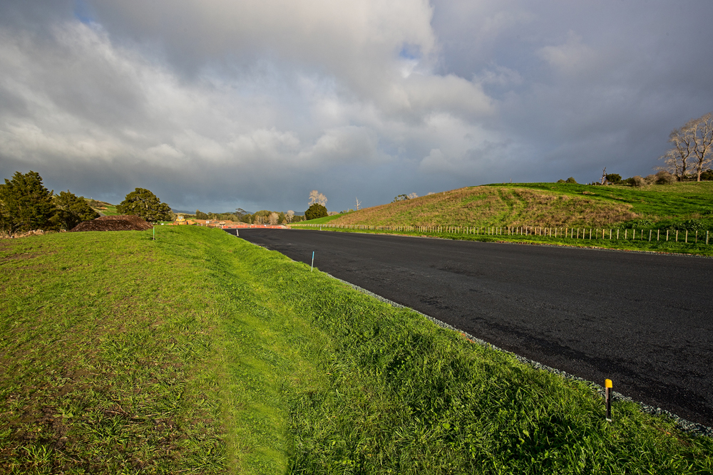 Subgrade improvement layer along northern section