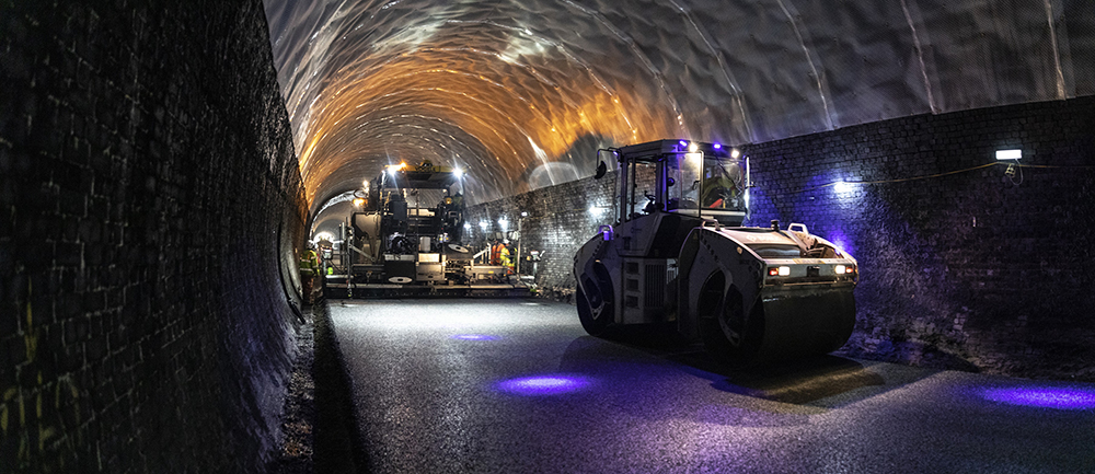 Tarmac has delivered a fine finish in a tunnel that will be aused for testing purposes