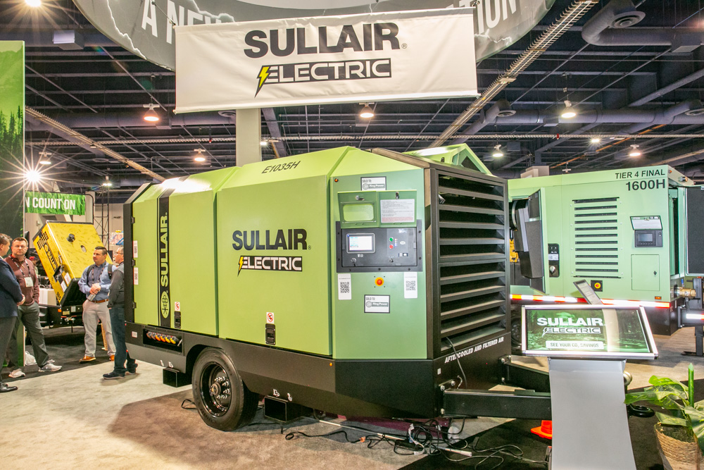 Sullair E103H electric portable compressor