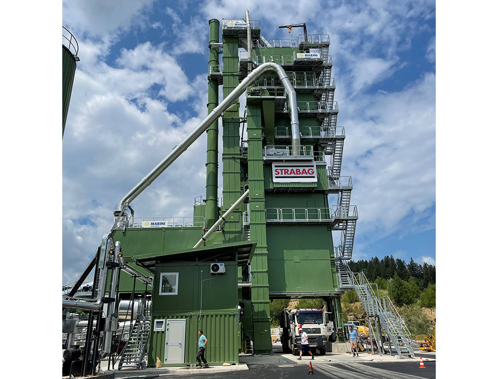 Austrian contractor Strabag opted for a new, high-specification Marini asphalt plant