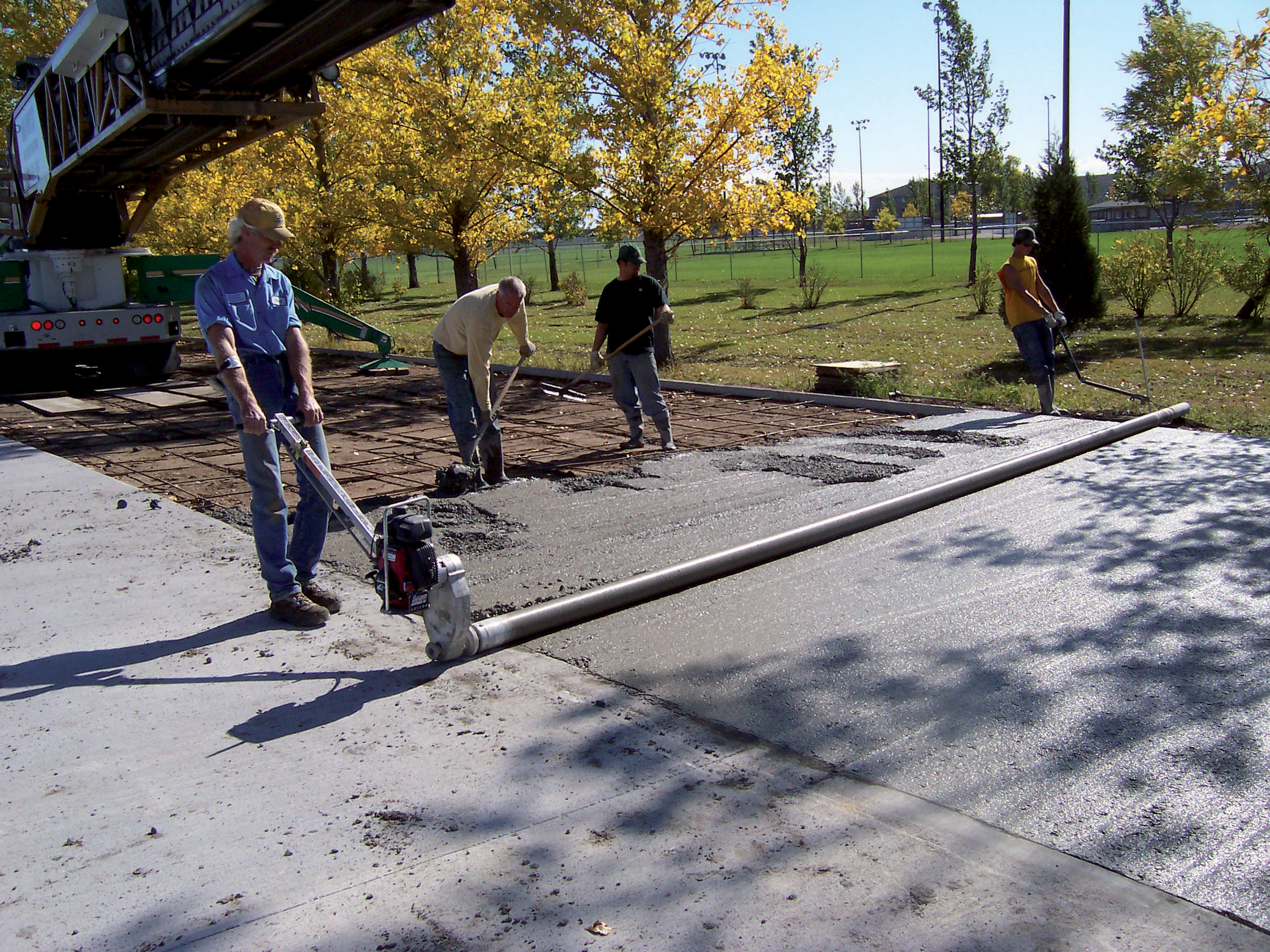 Screeding with the Lightning Strike unit