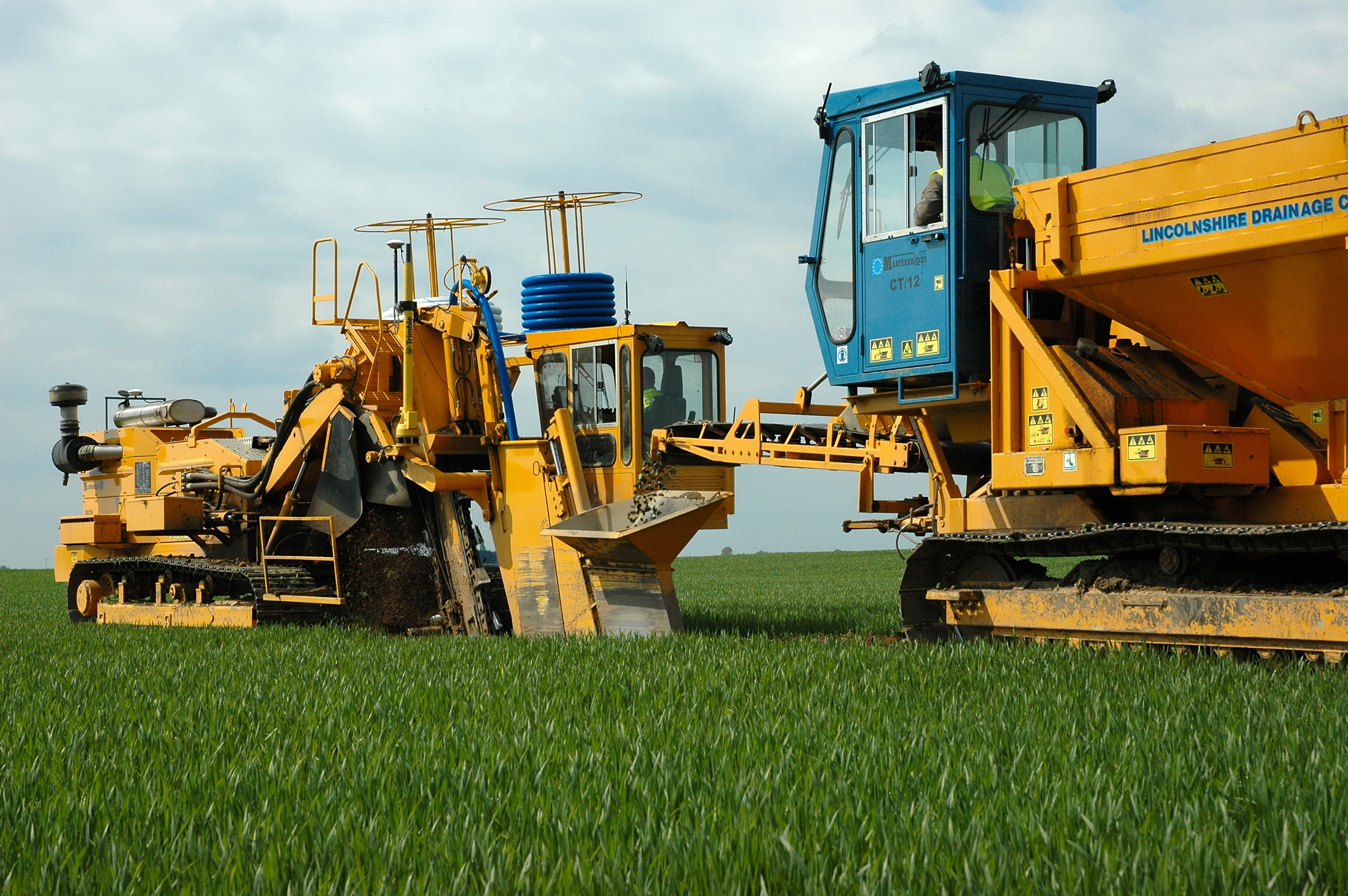 GPS system for trenching