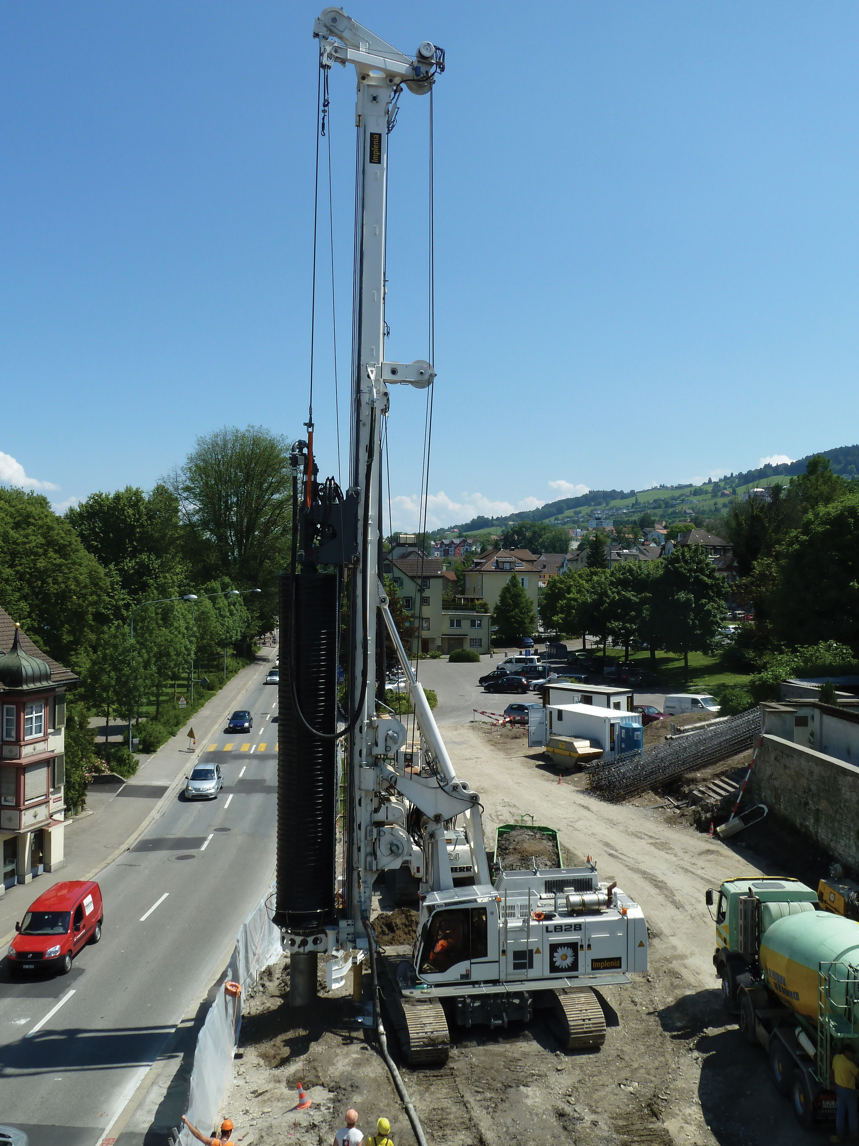 Liebherr rotary piling rig