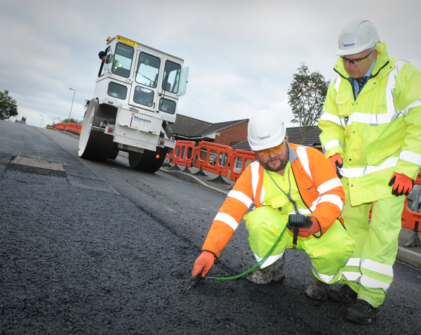 The novel Hanson ERA asphalt product features a high percentage of recycled materials