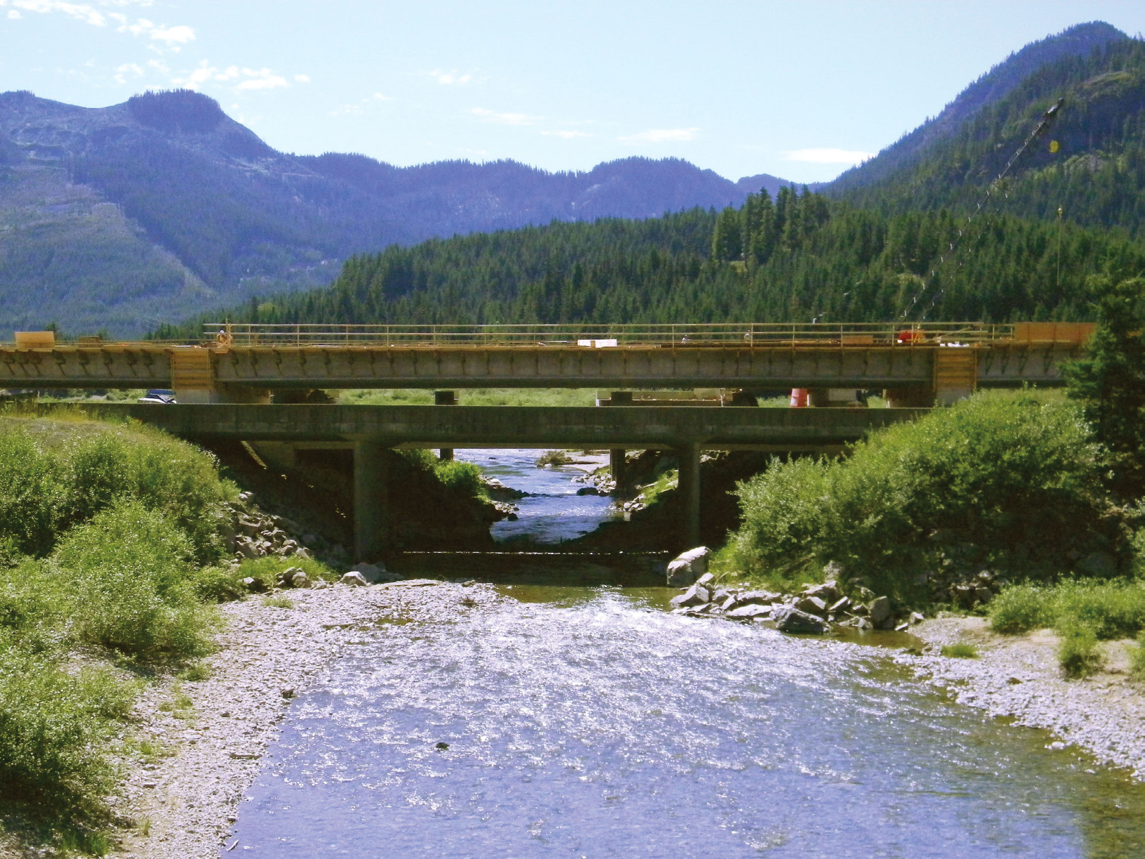 Bridge of road infrastructure