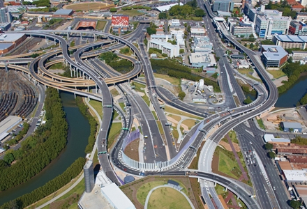 Ariel view of airportlink