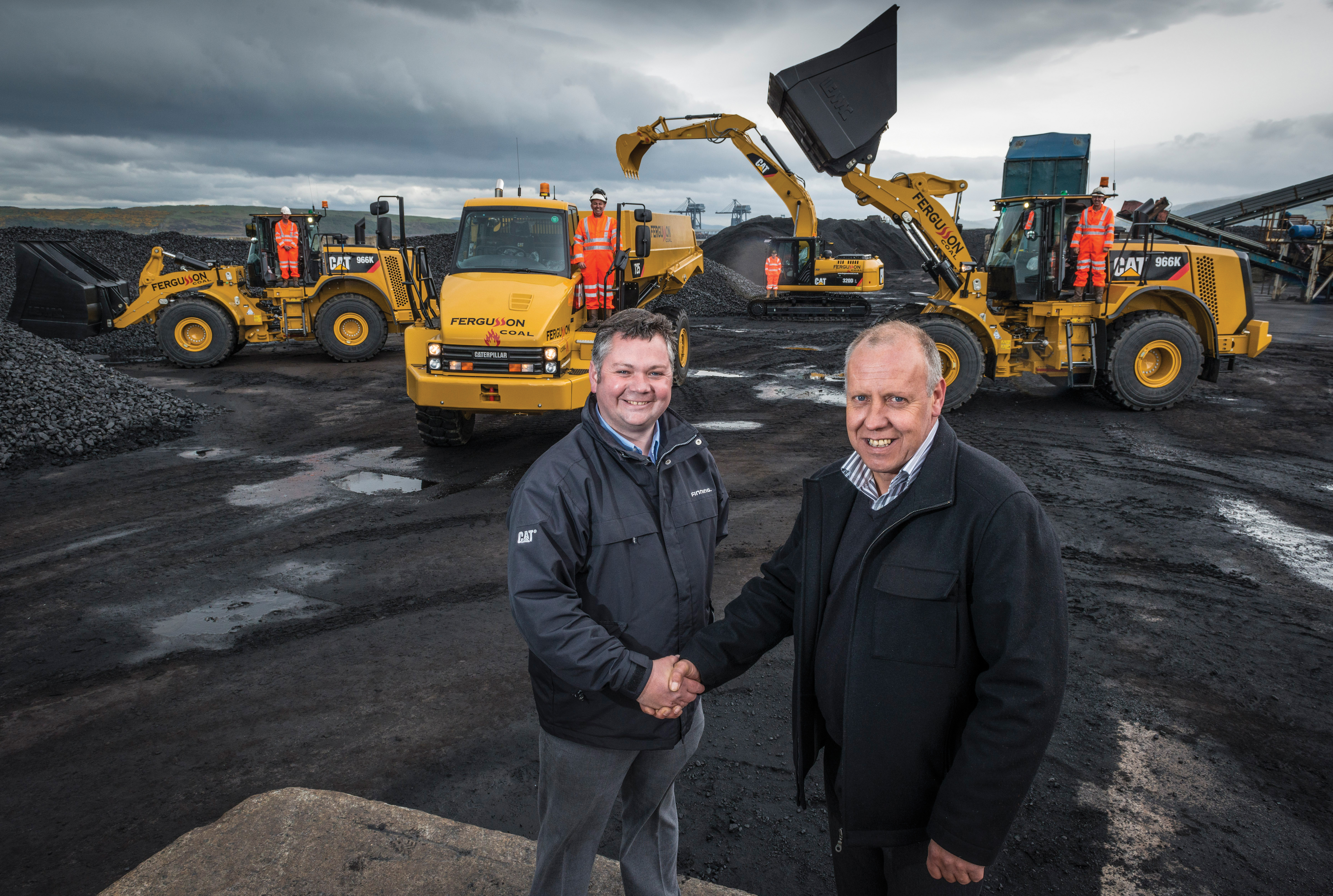 Fergusson Manager shaking hands with director