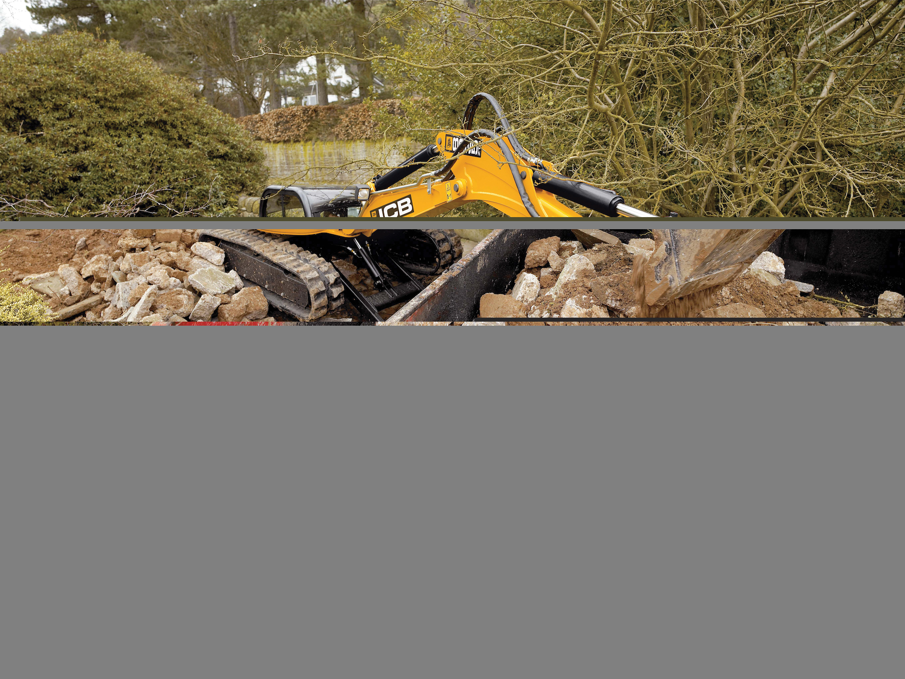 JCB moving aggregate