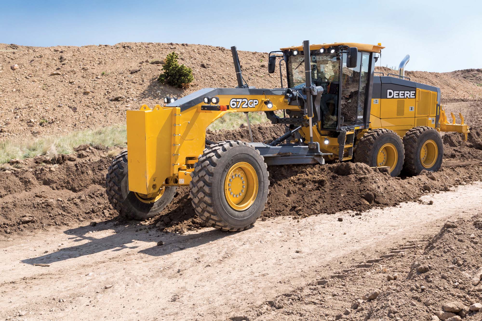 John Deere grader model