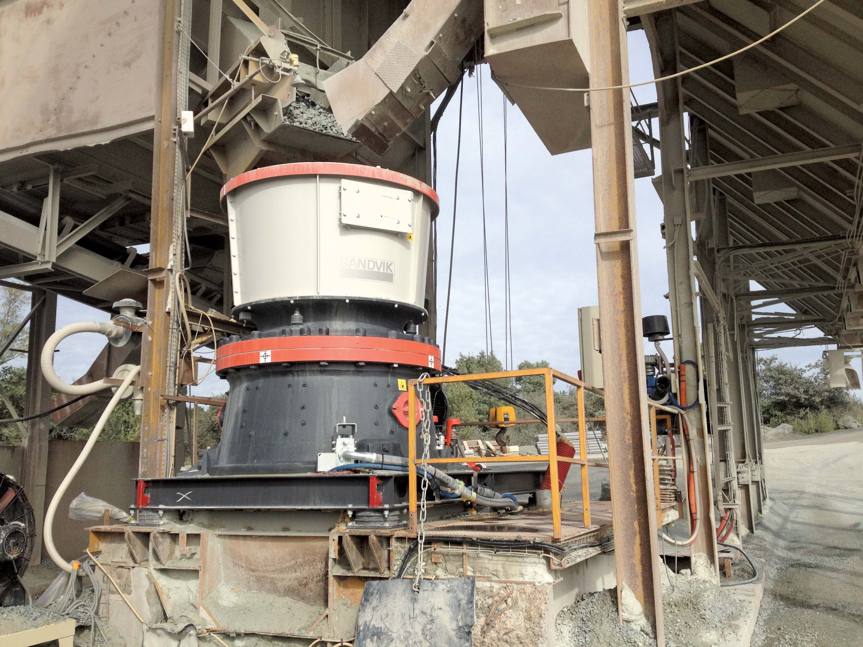 Sandvik Construction’s CH550 cone crusher