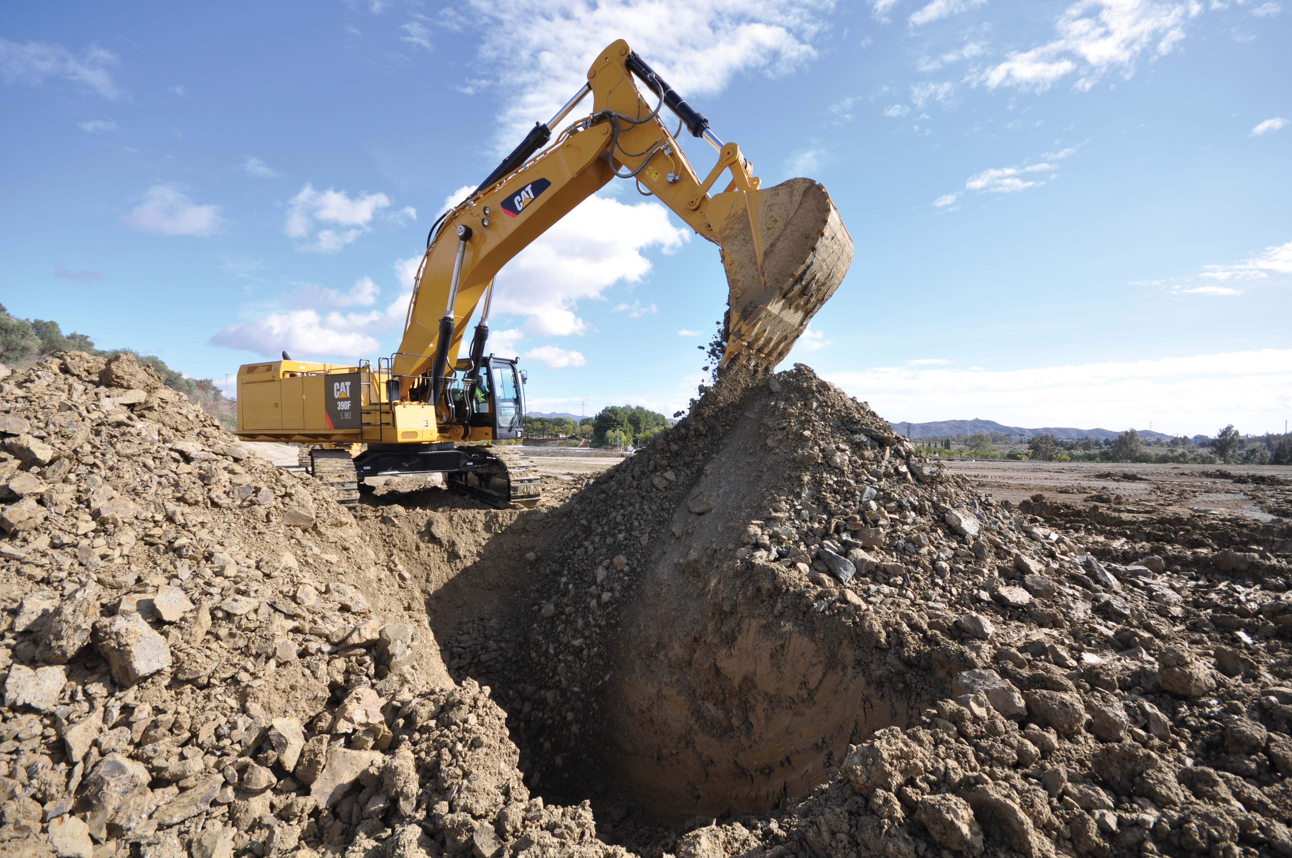 Caterpillar 390f Excavator at demonstration centre