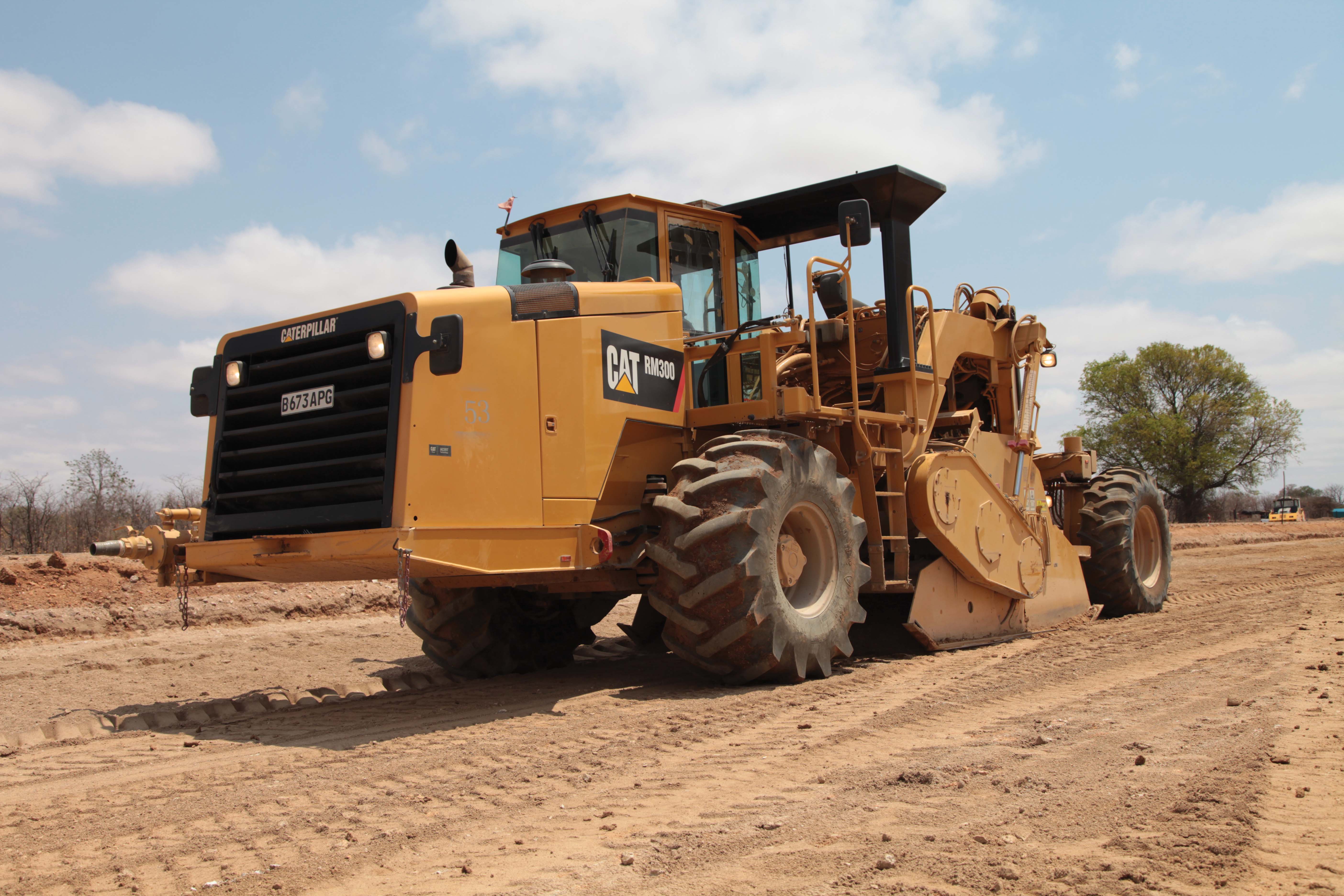 Caterpillar RM300 recycler key road Botswana