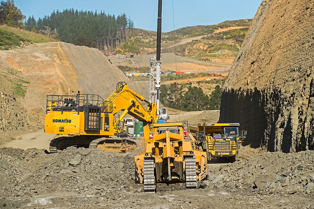 Excavation at the central north cut