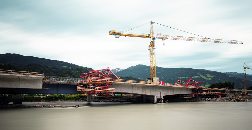 It was possible to complete 5.7m-long concreting sections on a weekly basis (photo: Günther Bayerl)