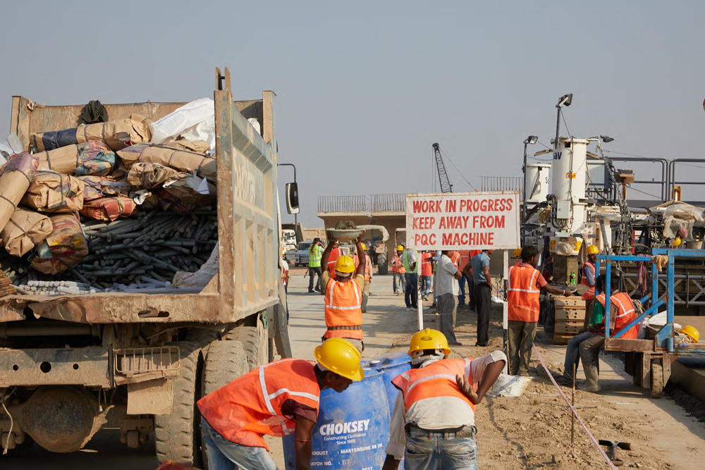 Material supplies had been arranged in advance and safety measures were taken