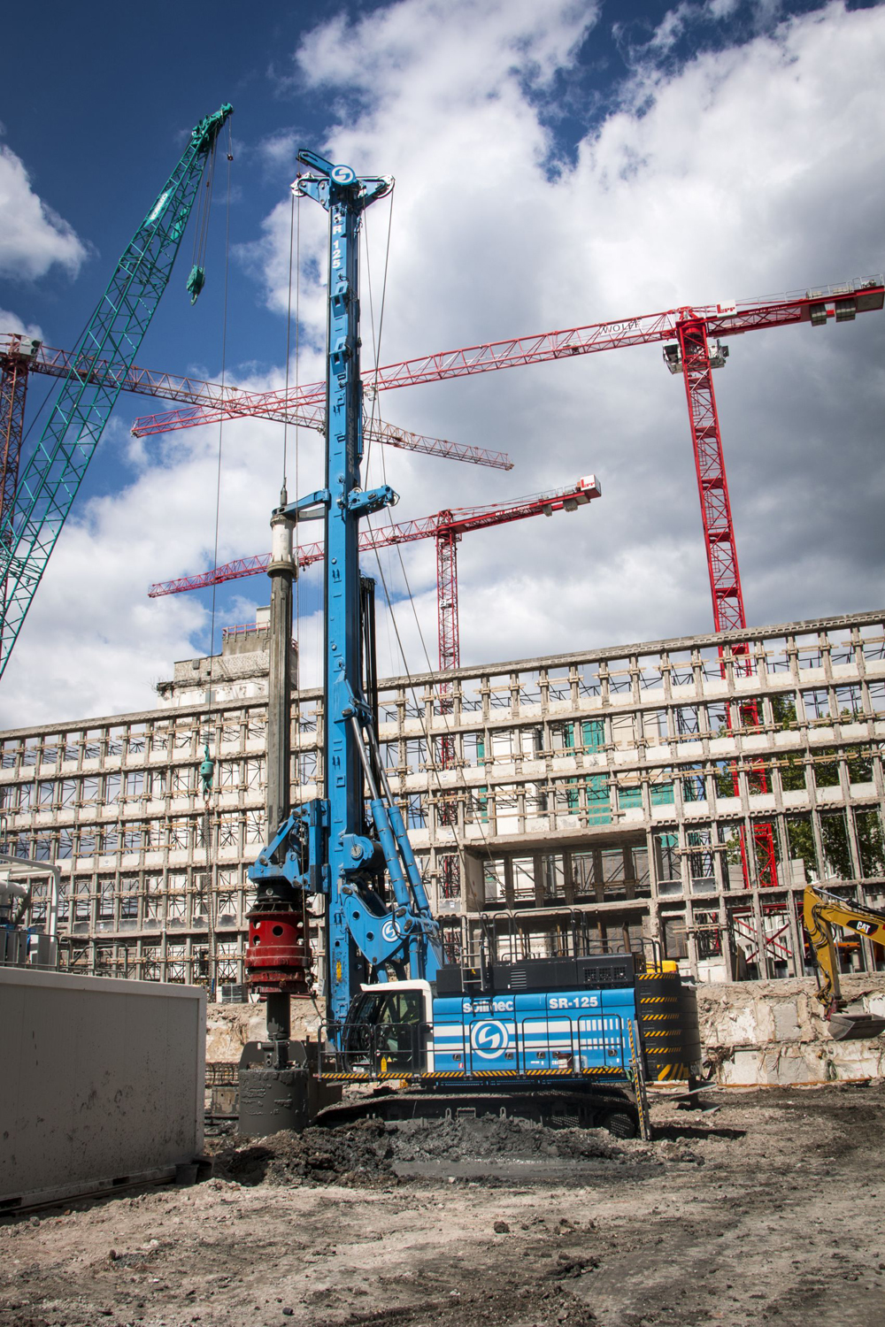 Soilmec’s powerful SR-125 rig is now in use in Frankfurt, Germany 