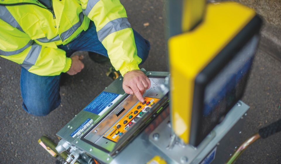 Before ACM, if the temporary traffic signals fail due to frequency interference, an operative would arrive to reset the system (image courtesy Traffic Group Signals)