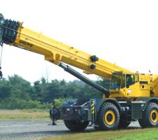 bauma China 2014 Preview Grove RT890E rough terrain crane 