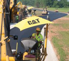 earthmoving and asphalt caterpillar