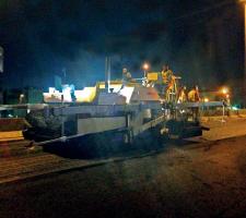 Cairo road project was carried out at night 