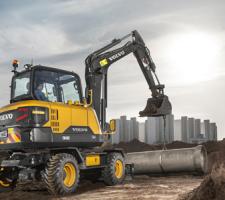 Volvo EW60E wheeled excavator 