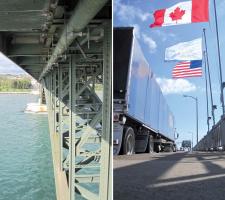 Peace Bridge steelwork 