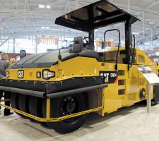 Caterpillar’s rubber tyred compactor