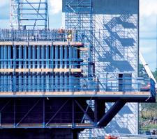 Building of the Brisbane bridge 