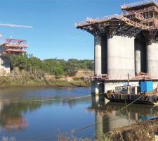 The bridge over the Mondego River in Portugal