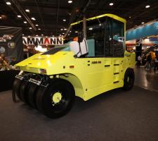 Ammann AP 240 H roller, live at INTERMAT 2012