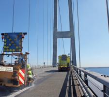 Great Belt Bridge in Denmark 