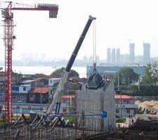 left and right cable saddles for the south anchorage of the Yingwuzhou Bridge