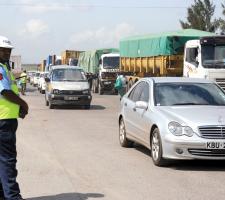 A traffic enforcement officer Nairobi city roads