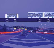 M25 Junction 21 Nighttime shot 