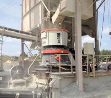 Sandvik Construction’s CH550 cone crusher