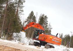 Finnish road project Hitachi ZX250LC-5 