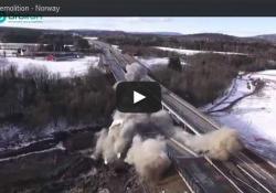 Norwegian bridge demolition 