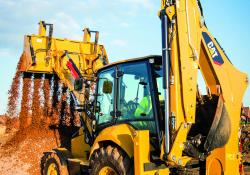 Caterpillar’s latest backhoe loader