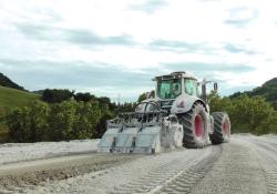 FAE unit behind a conventional tractor 