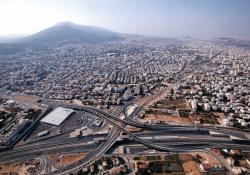 tolled motorways, view from the sky 