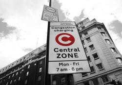 London’s congestion charge sign